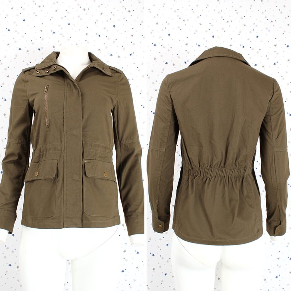 Military Anorak Utility Jacket Olive